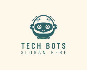 Robot Toddler Tech App logo design