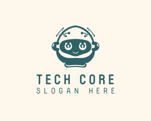 Robot Toddler Tech App logo design