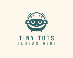 Robot Toddler Tech App logo design