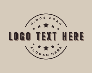 Retro Hipster Star Business Logo