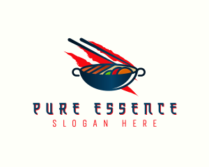 Stir Fry Cuisine logo design