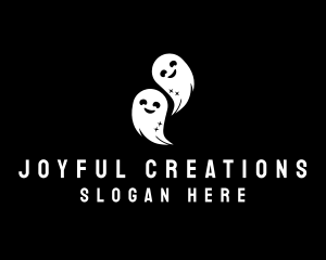 Happy Halloween Ghosts logo