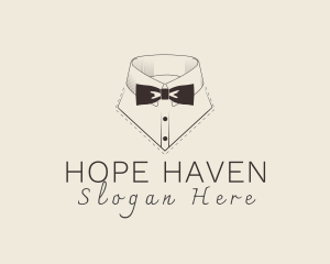 Standup Collar Bow Tie Logo