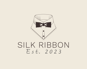 Standup Collar Bow Tie logo design