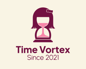 Girl Wine Hourglass logo