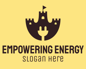 Electric Power Castle logo design