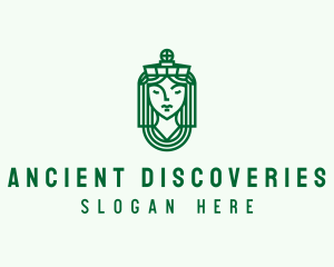 Ancient Tribe Statue logo design