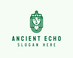 Ancient Tribe Statue logo design