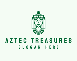 Ancient Tribe Statue logo design