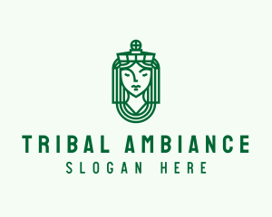 Ancient Tribe Statue logo design