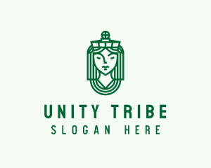 Ancient Tribe Statue logo