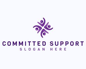 Human People Support logo design