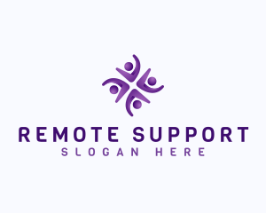 Human People Support logo design