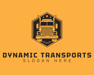 Transport Truck Company logo design