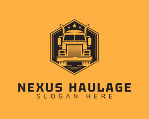 Transport Truck Company logo design