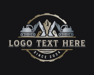 Industrial Excavator Contractor Logo