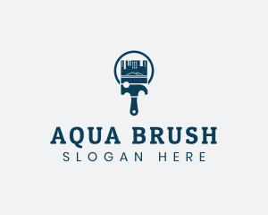 Brush Hammer Building logo design