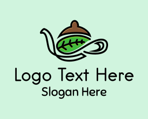 Leaf Coffee Pot Logo