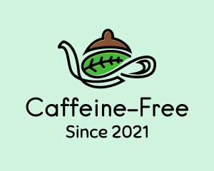 Leaf Coffee Pot logo design