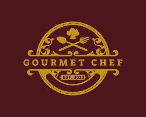 Restaurant Chef Gourmet logo design