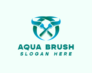 Brush Paint Art logo design