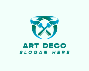 Brush Paint Art logo design