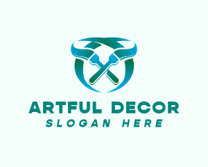 Brush Paint Art logo design