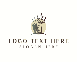 Plant Garden Wheelbarrow logo