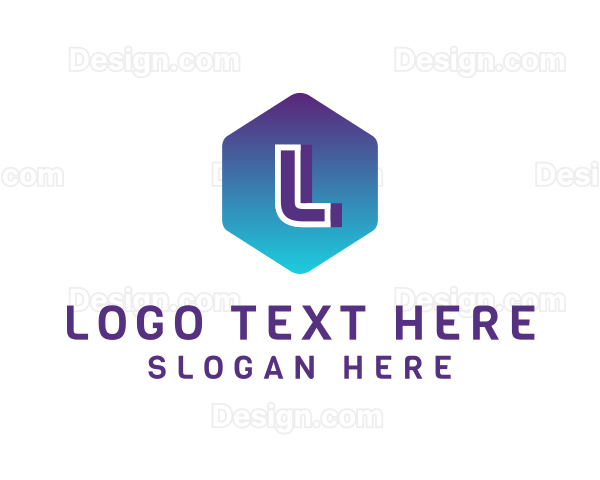 Digital Tech Hexagon Logo