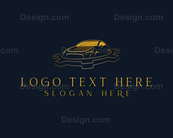 Luxury Car Mechanic Logo