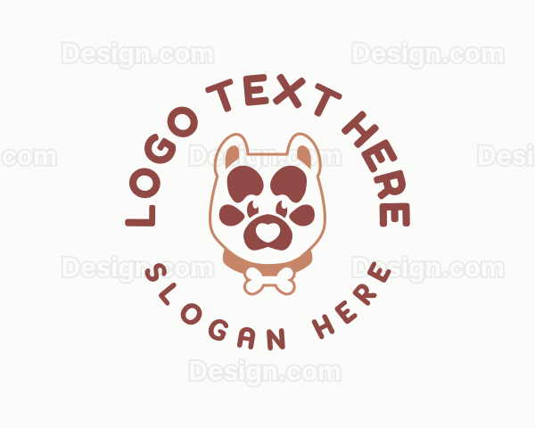 Pet Dog Paw Logo