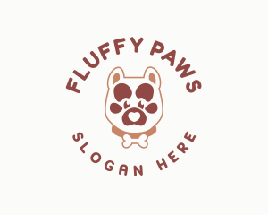 Pet Dog Paw logo design