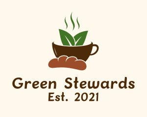 Green Tea Bread  logo design