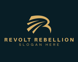 Eagle Aviation Letter R logo design