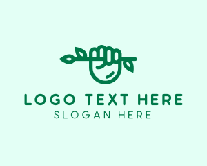 Eco Branch Hand  logo