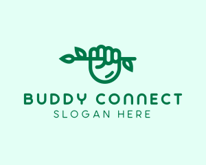 Eco Branch Hand  logo design