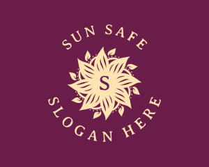 Flower Sun Ornament logo design