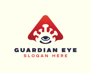 Virus Infection Eye logo design