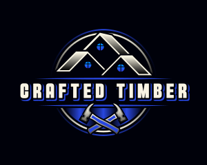 Hammer Roof Construction logo design