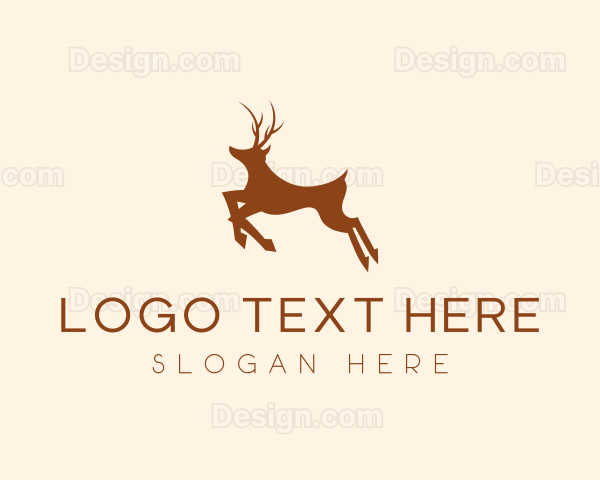 Wild Deer Animal Logo