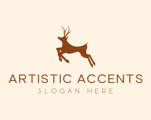 Wild Deer Animal logo design