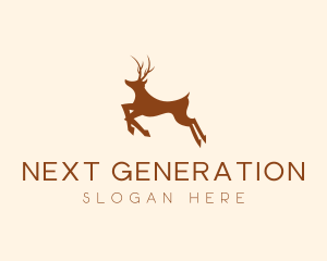 Wild Deer Animal logo design