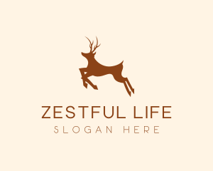 Wild Deer Animal logo design