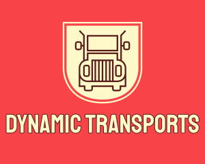 Trailer Truck Transport  logo design