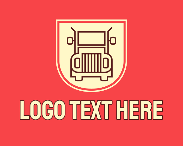 Trailer Truck logo example 2