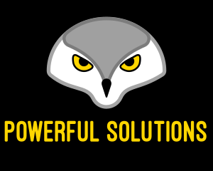 Wild Owl Head logo design