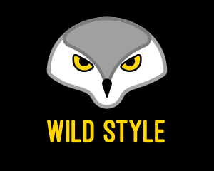 Wild Owl Head logo design