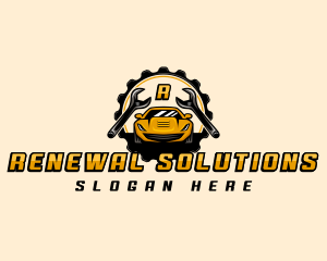 Car Wrench Restoration logo design