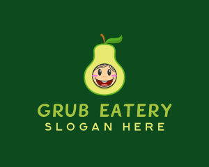  Cute Avocado Fruit logo design