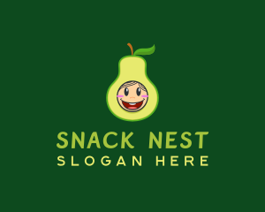  Cute Avocado Fruit logo design